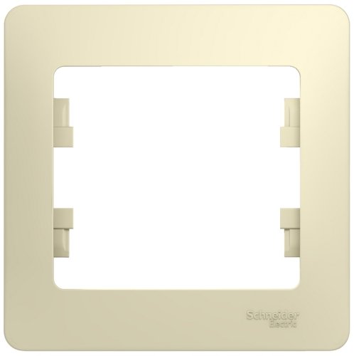 Рамка горизонтальная Systeme Electric Glossa 1-м. бежевый картинка